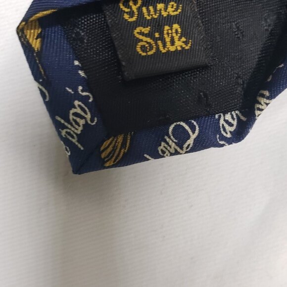 Men's Silk Tie by Josh Bach The Play's The Thing Quill Shakespeare Quote - Picture 5 of 9